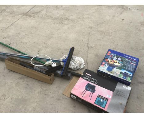 A CAMPING GAZ PARTY GRILL, FOLDING PORTABLE BBQ AND TOOLS 
