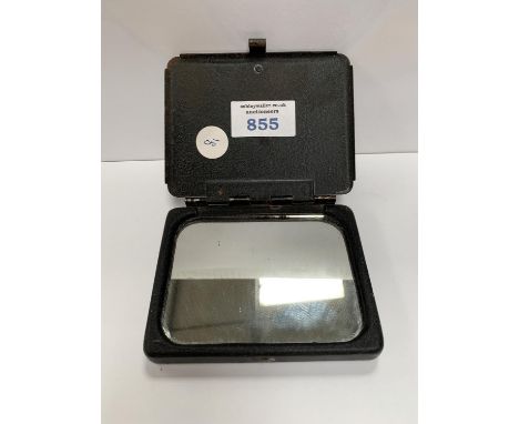 A RARE VINTAGE BRITISH RAIL WESTERN LINE GUARDS SIGNALLING MIRROR, STAMPED 