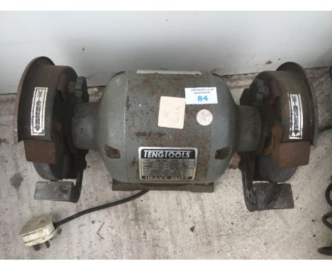 A TENG TOOLS HEAVY DUTY BENCH GRINDER IN WORKING ORDER 