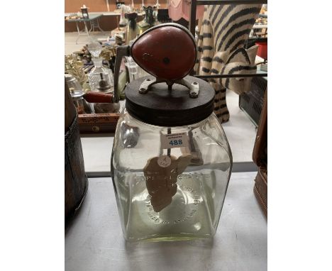 A VINTAGE BLOW BUTTER CHURN 