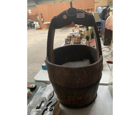 A VINTAGE IRISH WELL BUCKET 