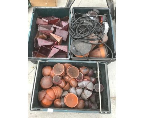 A LARGE QUANTITY OF LIGHT AND INDICATOR COVERS ETC 