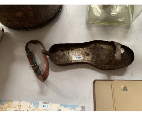 A VINTAGE BELLE VUE SPEEDWAY RACING METAL SHOE 
