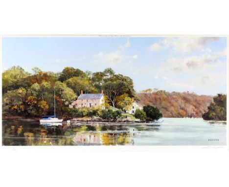 AN ARTIST SIGNED PRINT BY MICHAEL DAVID  BARNFATHER, NO 228 FROM EDITION OF 850, 36 X 70CM
