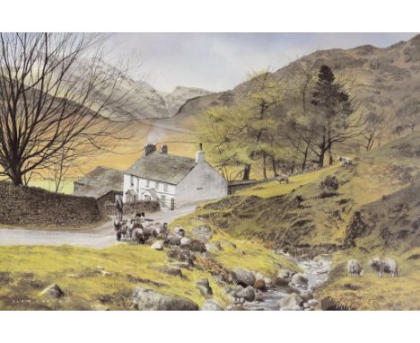 ALAN INGHAM, LAKE DISTRICT SCENE, SIGNED, PRINT, 35 X 54CM