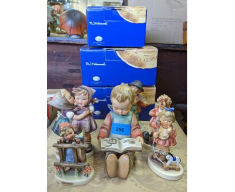 Seven Goebel figures to include; My favourite Pony, Signs of Spring, Grandpa's Boy, Mothers Helper and othersLocation: RAF 