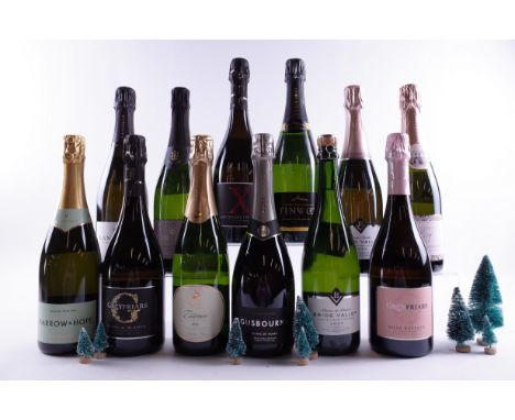 12 BOTTLES ENGLISH SPARKLING WINEHarrow + Hope Blanc de Blancs 2017; Langham Blanc de Blancs 2018; Greyfriars Blanc de Blancs