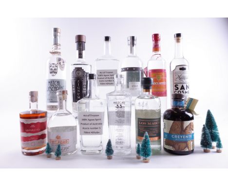 12 BOTTLES TEQUILAMayaciel Rosa Blanco (50cl); Dirt Road Agave; Act of Treason Agave Acacia No 5 and Agave Greta No 4; Mezcal