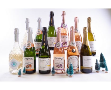 12 BOTTLES ALCOHOL-FREE SPARKLING WINEAnna Spinato 2 x Zero; Bon Voyage! 2 x Chardonnay and 2 x Pinot Noir; Edenvale  2 x The