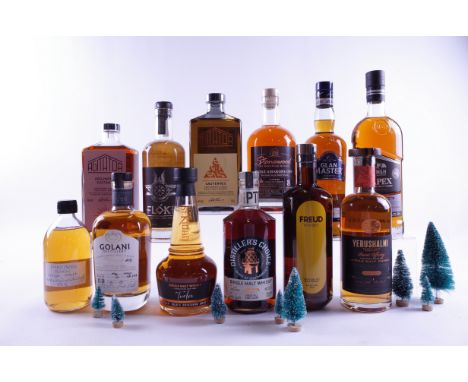 11 BOTTLES SINGLE MALT AND 1 BLENDED WHISKEY/WHISKYVard Berg Born Norwegian (50cl); Golani Distillery Unicask Single Cask Edi