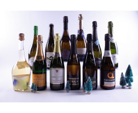 12 BOTTLES SPARKLING WINEWeightstone Blanc de Musann Extra Brut 2018; Aythaya Shan Panya Brut Special Selection; Takahata Win