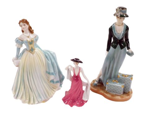 Two Royal Worcester porcelain figures, comprising Olivia, Summer Romance, and Penelope, 250th anniversary figure, modelled by