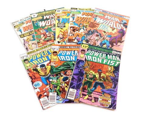 Marvel comics. Two editions of Powerman and Ironfist, issues 51 and five editions of War Of The Worlds, issues 35-39 inclusiv