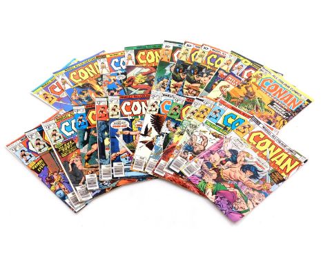 Marvel comics. Twenty two editions of Conan, issues 60, 61, 63, 64 (x2), 65-81 inclusive. (Bronze Age). 