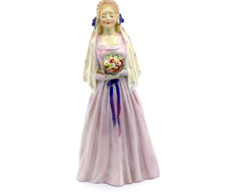 Royal Doulton figurine, Sweet Maid HN 2002, H: 19 cm. P&P Group 2 (£18+VAT for the first lot and £3+VAT for subsequent lots)C