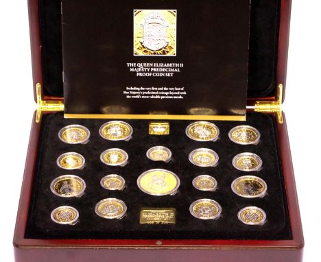 The Queen Elizabeth II Majesty limited edition Pre-Decimal proof coin set, 89/300. P&amp;P Group 2 (£18+VAT for the first lot