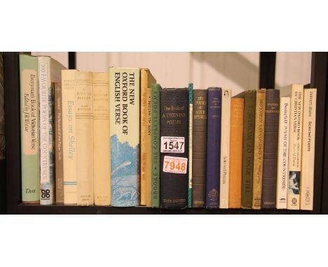 Shelf of poetry books. P&amp;P Group 3 (£25+VAT for the first lot and £5+VAT for subsequent lots) 