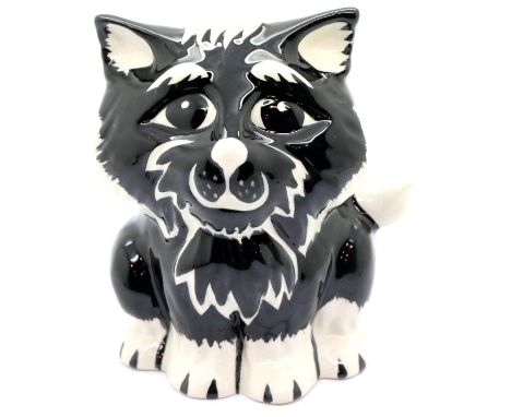 Lorna Bailey cat, Marvin H: 11 cm. P&P Group 1 (£14+VAT for the first lot and £1+VAT for subsequent lots)Condition Report: No