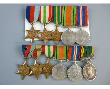 MEDALS - A GROUP OF SIX 2885252 Bdr. R. Atkins.R.A. 1939-45 Star, the Africa Star with first army clasp, the Italy Star, the 