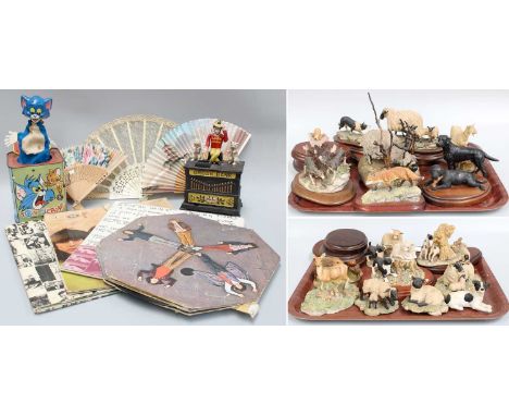 Miscellaneous including Border Fine Arts, a reproduction cast iron "Organ Bank", a small assortment of Beatles and Rolling St