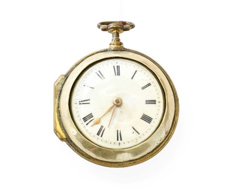 A Gilt Metal and Enamel Verge Pair Cased Pocket Watch, signed Thos Elliott, Nottingham, Late 18th Century and Later, single c
