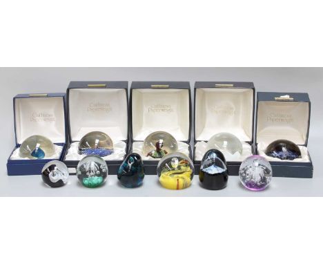 Caithness and Other Modern Glass Paperweights, including limited edition and boxed examples