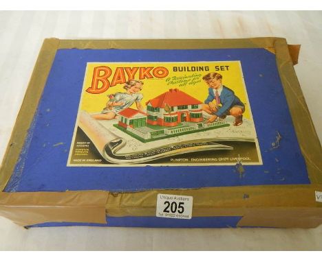 A vintage Bayko building set, unchecked for completeness.