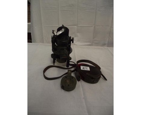 A RAF Astro compass and an Artillery 64 compass