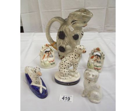 A quantity of vintage Staffordshire pottery