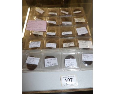 2 folders of English coins, some rare dates including 1895 trident, 1905 lowtide halfpenny etc.,