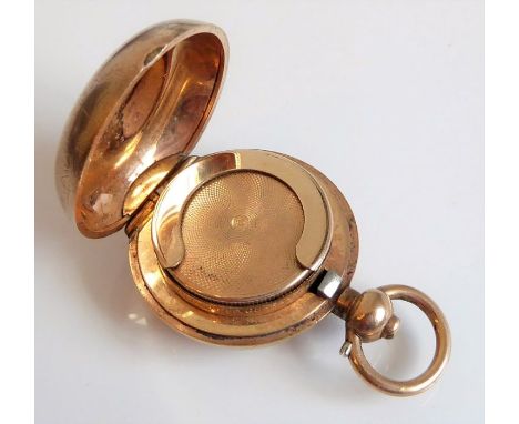 A circa 1900 gold-plated soveriegn case