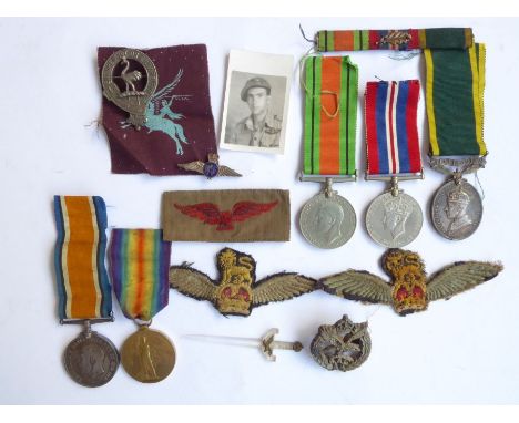 A WW1 (Black Watch) and WW2 (Glider Pilot Regiment) father and son group:1. The Victory and British War Medals to S-23333 PTE