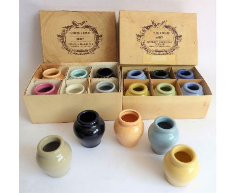 A selection of Fortnum &amp; Mason&nbsp;miniature ceramic honey jars (boxed and loose)