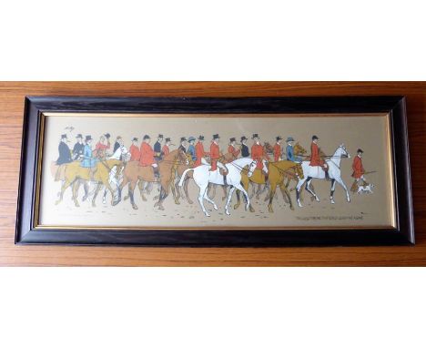 After Charles Johnson Payne (SNAFFLES) - a coloured print, 'The glad throng that goes laughing along', originally published 2