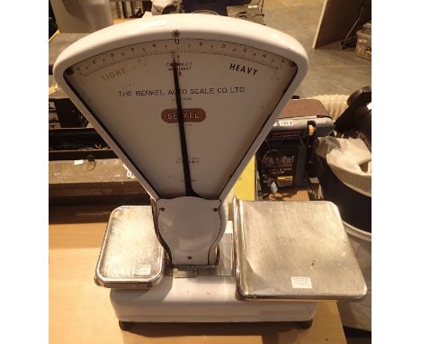Set of Berkel vintage grocery scales, missing front glass panel. Not available for in-house P&amp;P, contact Paul O'Hea at Ma