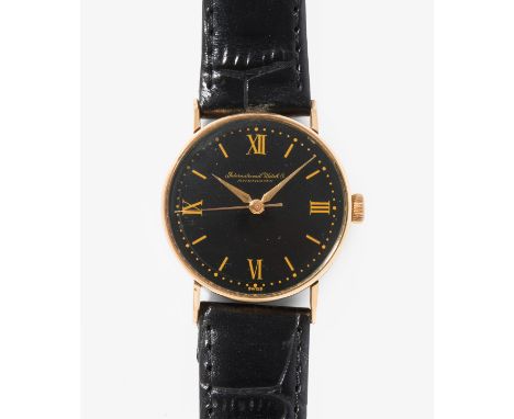 International Watch Co. Schaffhausen, um 1944Gelbgold-Gehäuse Nr. 1030193, 31 mm. IWC Handaufzug Cal, Werk Nr. 1078114. Schwa