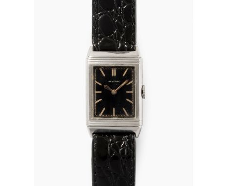 "Reverso", um 1931Wohl Jaeger LeCoultre Ref. 201. Gehäuse markiert "Patent" und Nr. 7264, 37x23. Tavannes Handaufzug Cal. 064