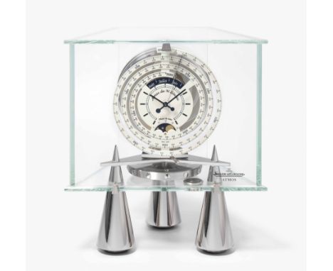 Tischuhr "Atmos Millenaire 3000"Jaeger-LeCoultre, um 2000. Referenz 556.130.3. Kaliber 548. Seriennummer 697154. Gehäuse aus 