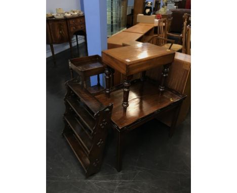 A wash stand, commode and occasional table etc.