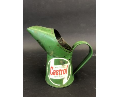 A Wakefield Castrol Motor Oil gill measure. 