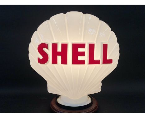 A Shell plastic petrol pump globe, in good condition. 