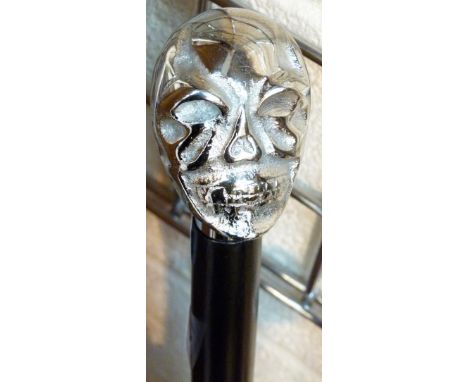 WALKING STICK. Skull topped walking stick