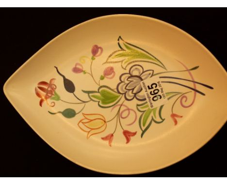 POOLE SPEAR DISH. Poole pottery spear dish signed BN