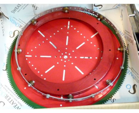 LARGE MECCANO GEAR. Large gear wheel from Meccano Mamoth crane, Wheel part 167 with roller assembly