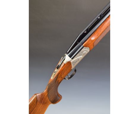 Fabarm Axis RS 12 12 bore over and under ejector shotgun with engraved locks, underside and top plate, chequered semi-pistol 