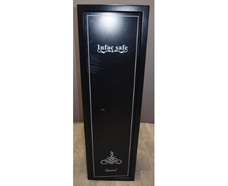 Infac metal gun safe or cabinet with internal ammunition section and keys, 33 x 45 x 150cm