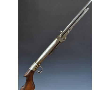 BSA Standard No 1 Light or Ladies .177 under-lever air rifle with semi-pistol grip and adjustable sights, serial number L1451