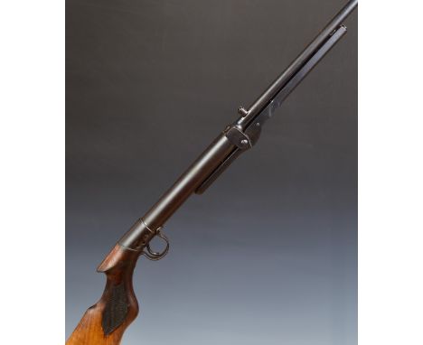 BSA Standard No 1 Light or Ladies .177 under-lever air rifle with chequered semi-pistol grip and adjustable sights, serial nu