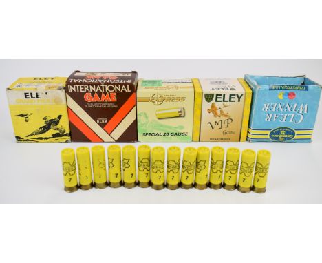 One-hundred-and-twenty 12 and 20 bore shotgun cartridges including Eley VIP, International Game etc, some in original boxes. 