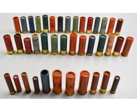 Forty various paper cased collector's shotgun cartridges including AEC Pest Control, Eley Deep Shell, Eley 2", Kynoch Bonax, 